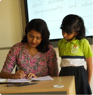 students playing
